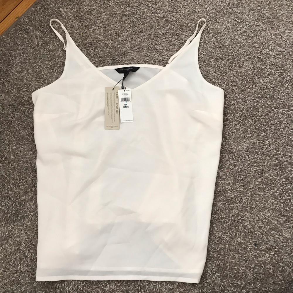 Banana Republic Factory White Silky Top